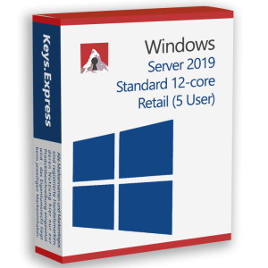 Microsoft Server 2019 Standard 12-core Retail Key (5 User)