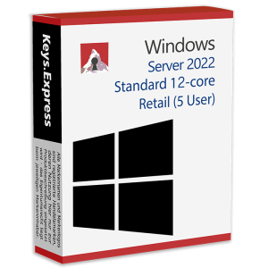 Microsoft Server 2022 Standard 12-core Retail Key (5 User)