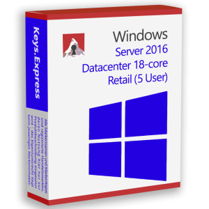 Microsoft Server 2016 Datacenter 18-core Retail Key (5 User)