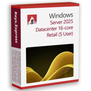 Microsoft Server 2025 Datacenter 16-core Retail Key (5 User)