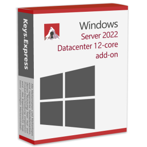 Microsoft Server 2022 Datacenter 12-core add-on Key