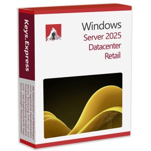 Microsoft Server 2025 Datacenter 16-core Retail Key (2 User)